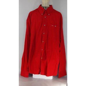Larro Button Front Long Sleeve Shirt Men's size XL 100% Cotton